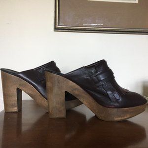 Rachel Comey Maroon Leather Heels